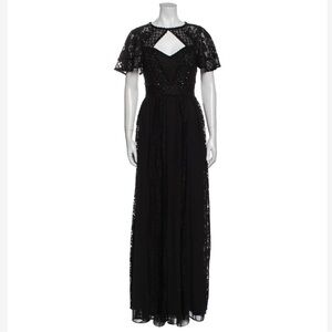 Beautiful beaded black gown BRAND NEW